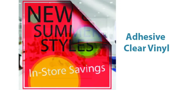 Adhesive Clear Vinyl 